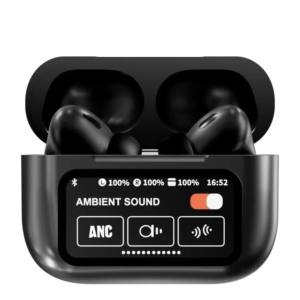 Airpods X Digital Touch Screen (Black Edition)
